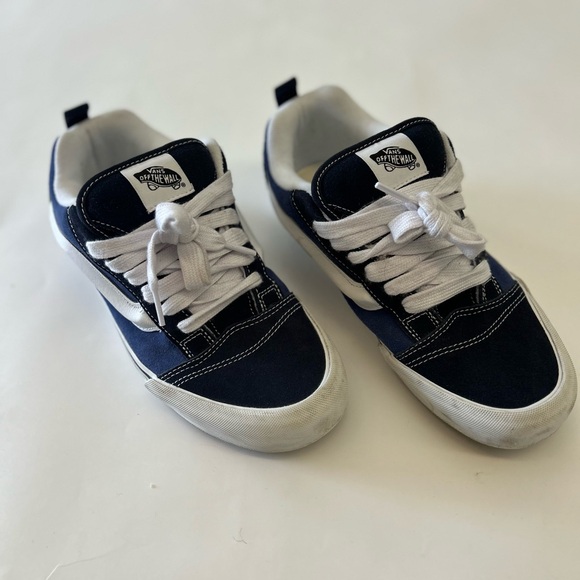 Men’s Knu Skool Vans Blue and White Sneakers - Picture 4 of 12